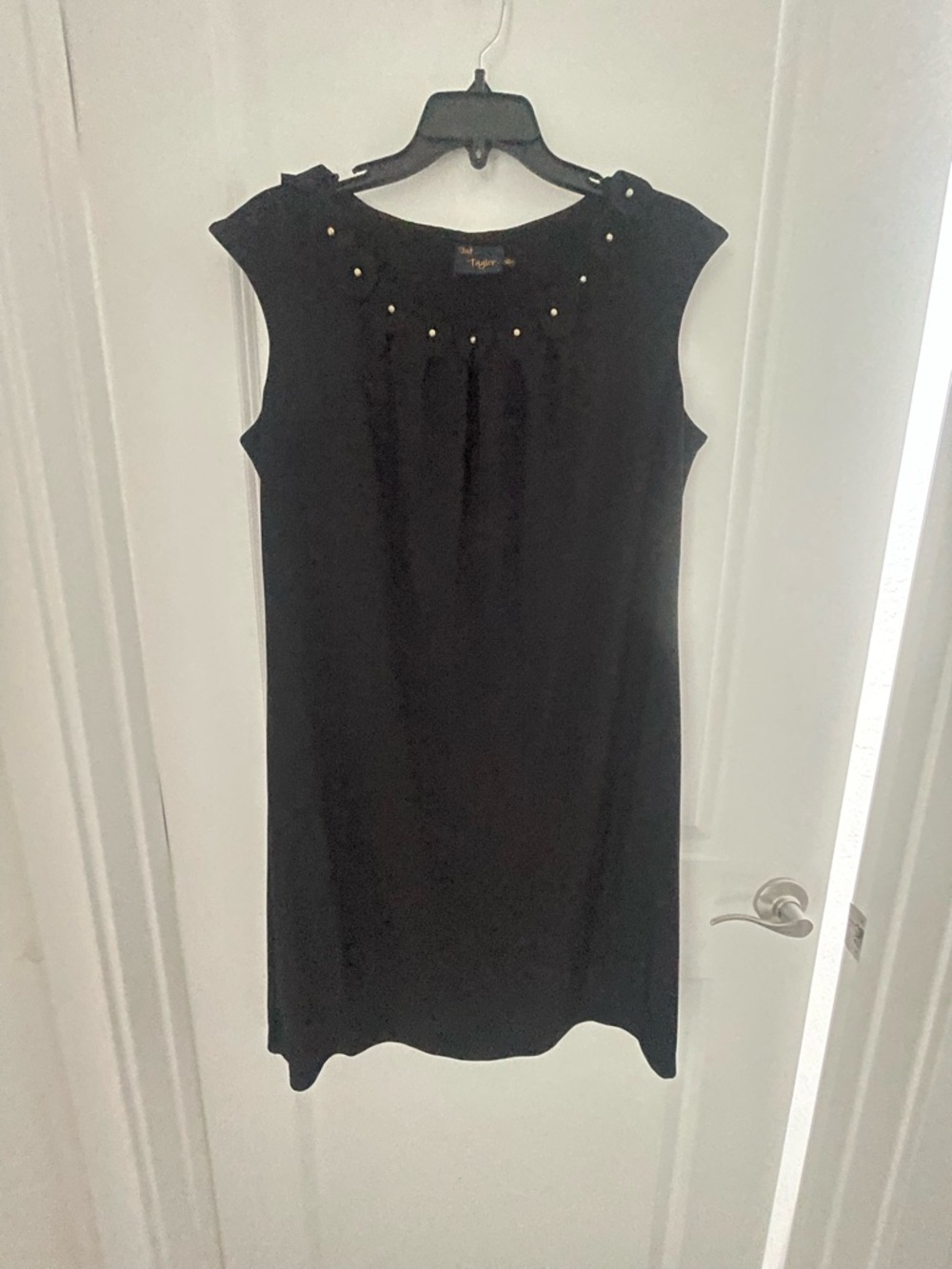 Just...Taylor Black Sleeveless Embellished Mini Dress sz 14